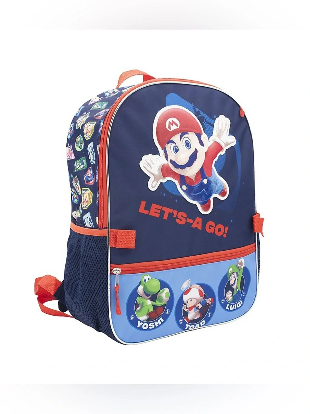 Super Mario 5Pc Backpack Set Kids School Bag Lunch Box Bottle Pencil Case NEW